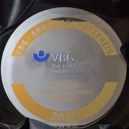 Bronze Medaille - VBG Arbeitsschutzpreis 2016