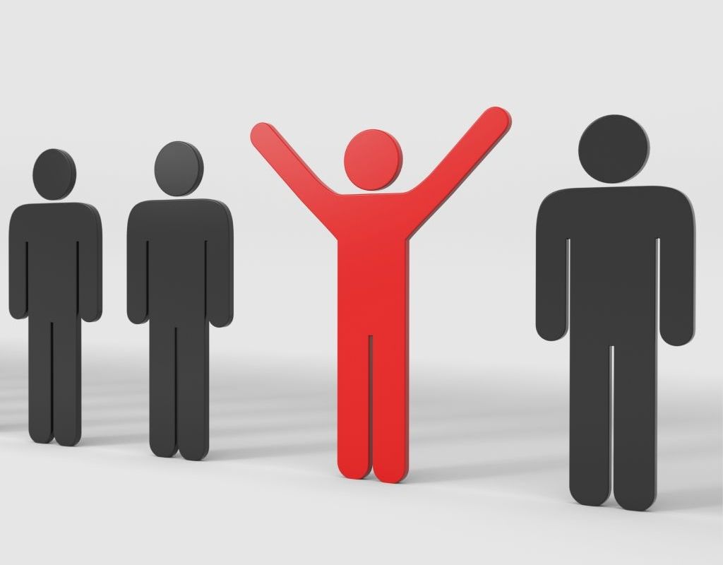 Stehende Strichmänner