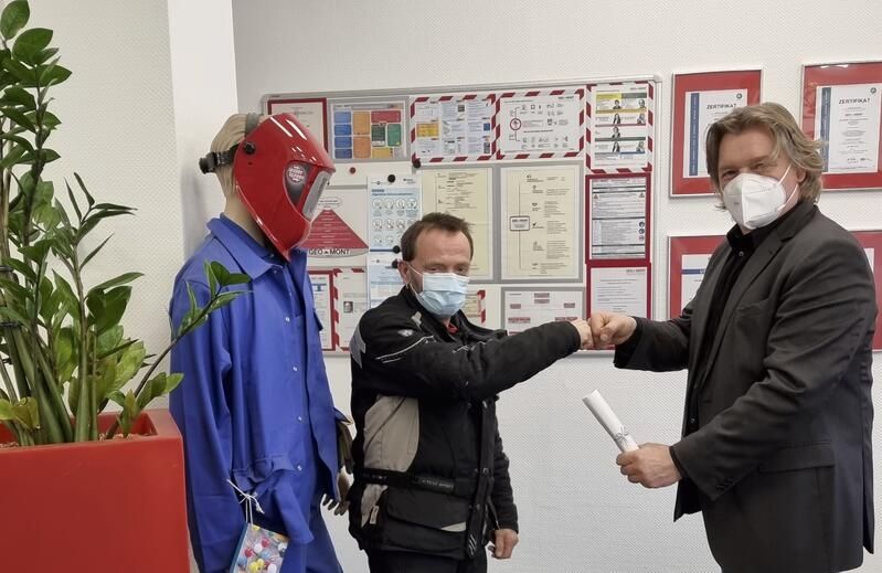 Herr Stefan Schneck feiert sein 20 jähriges Jubiläum bei Geo Mont