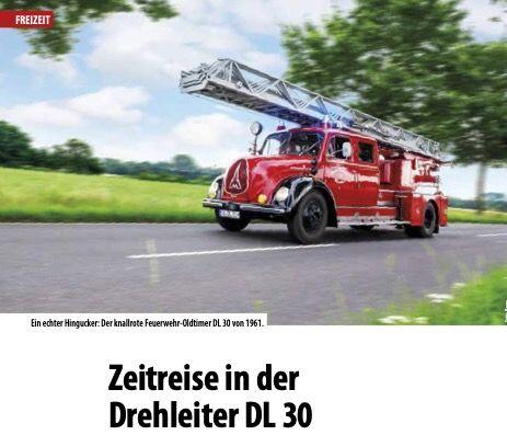 Zeitreise in der Drehleiter DL 30 / Moerser Monat Ausgabe 08.2021